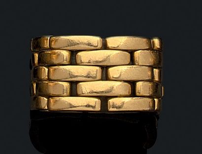CARTIER
Modèle (Panthère) Large bague articulée...