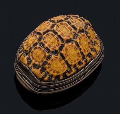 Angleterre
Tabatière formée d'une carapace...