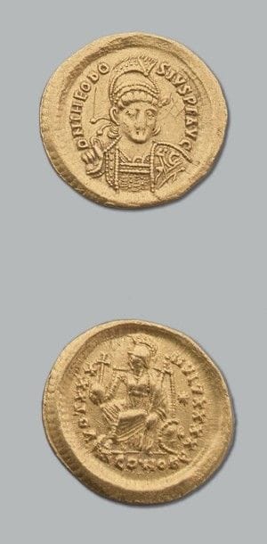 Théodose II (408-450) Solidus. [S.4288] Petites...