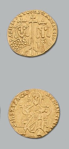 Lot: Solidus: 6 exemplaires: Maurice Tibère...