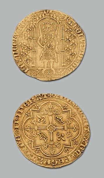 Charles V (1364-1380) Franc à pied. [D.360]...