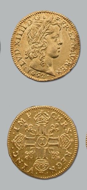 Louis XIV (1643-1715) Louis d'or à la mèche...