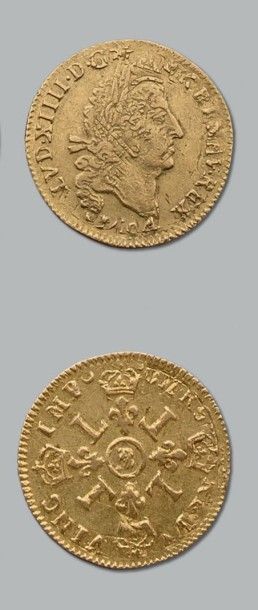 Louis XIV (1643-1715) Louis d'or aux quatre...