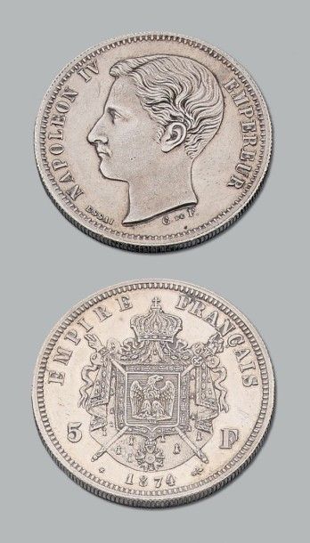 Napoléon IV (Empereur) (1856-1879) 5 Francs...