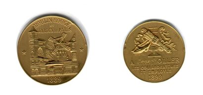 Médaille en or jaune (916), signée Roedel....