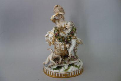 Dans le goût de SAXE
Groupe en porcelaine...