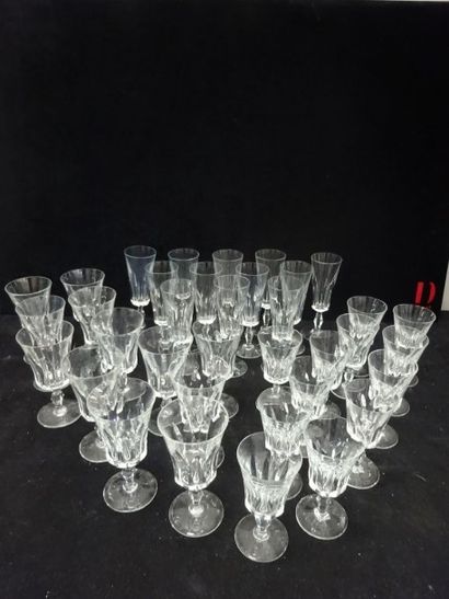 BACCARAT
Ensemble de verres à pied en cristal,...