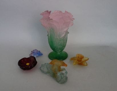 DAUM France
Vase aux roses, Cheval, Jonquille,...
