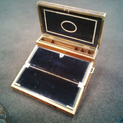 Coffre-écritoire de voyage, rectangulaire,...