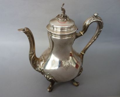 LEFEBVRE
Cafetière en argent (925), de style...