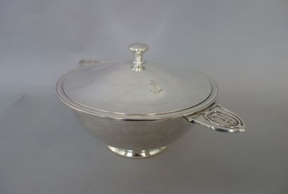 CHRISTOFLE
Légumier circulaire couvert en...