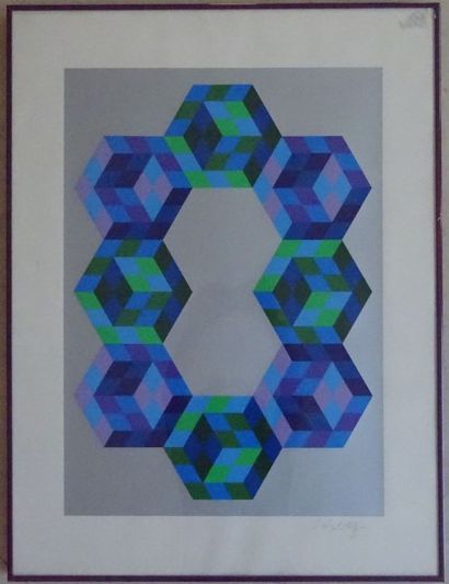 Victor VASARELY (1906-1997)
Biome.Sérigraphie...