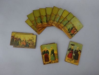 Les costumes régionaux.Ensemble de seize...