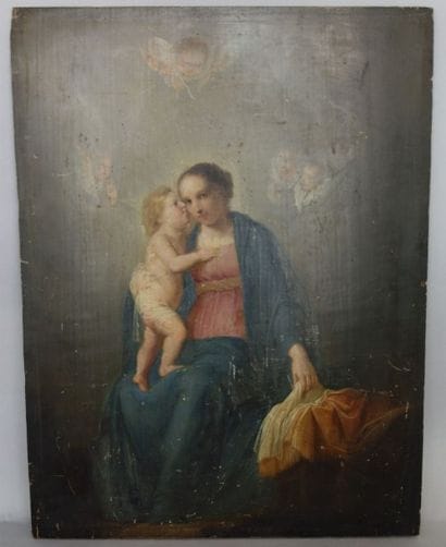 ECOLE HOLLANDAISE DU XVIIème SIECLE
Vierge...