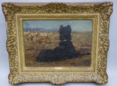 Charles HERMANN-LEON (1838-1907)
Chien couché...