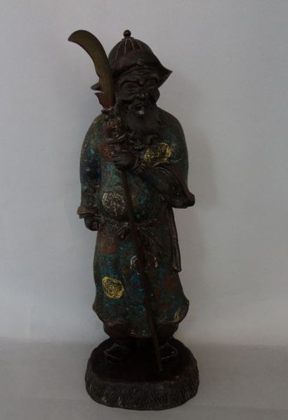 JAPON
Samouraï casqué au katana à la ceinture,...