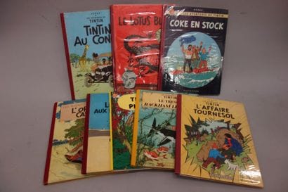 Lot d'albums de TINTIN des années 50/70:...