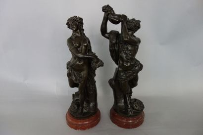 D'après CLODION (1738-1814)
Nymphe et Satyre....