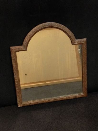 Miroir de toilette à fronton en anse de panier...