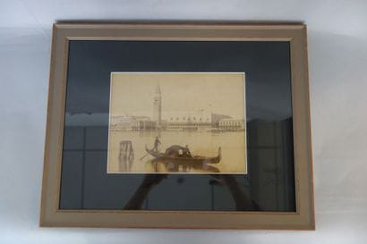 Ecole du XIXème siècle
Vue de Venise, la...