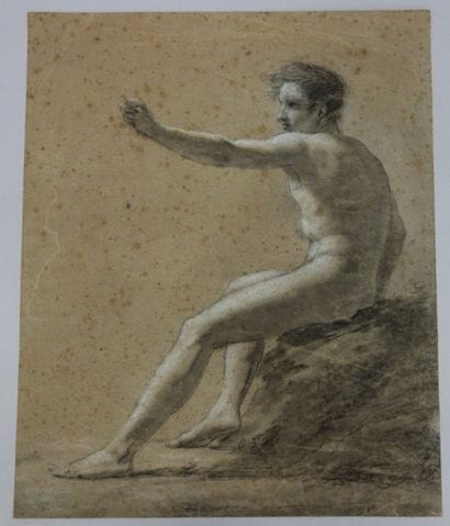Ecole du XIXème siècle
Académie de nu masculin....