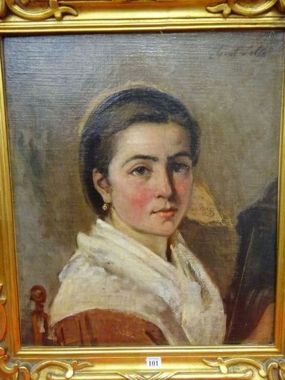 École de la fin du XIXème siècle
Jeune femme...