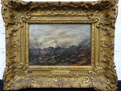 Henri Joseph HARPIGNIÈS (1819-1916)
Paysage....