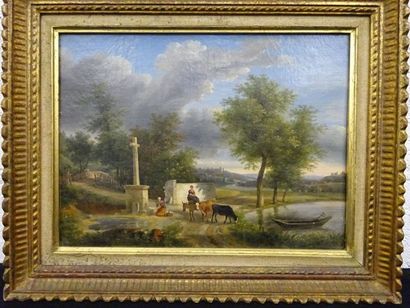 ECOLE FRANCAISE DU XIXème siècle
Paysage...