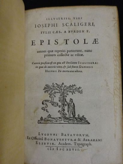 Iosephi SCALIGERI
Epistolae, 1627 Volume...