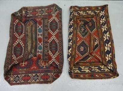Turkmenistan
Deux berceaux en laine tissée...