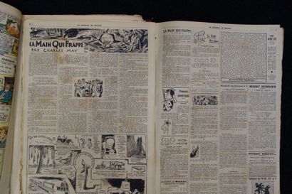 LE JOURNAL DE MICKEY Deux volumes avec reliures...
