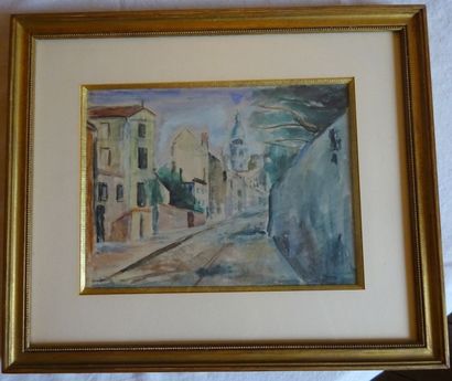 Henri HAYDEN (1883-1970)
Une rue à Montmartre....