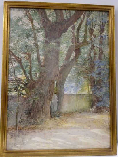 Louis Emile ADAN (1839-1937)
Paysage de parc....