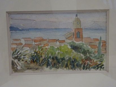 École du XXème siècle Saint-Tropez
Aquarelle...