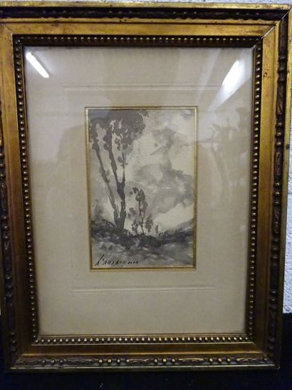 Henri Joseph HARPIGNIÈS (1819-1916)
Paysage....