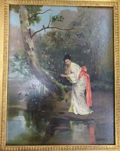 Auguste TOULMOUCHE (1829-1890)
Jeune femme...