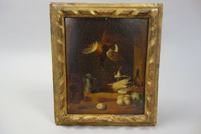 Ecole du XIXème siècle
Nature morte au gibierHuile...