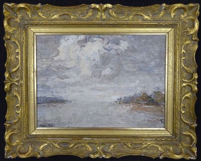 Marcel AZEMA-BILLA (1904-1999)
Vue d'un estuaire....