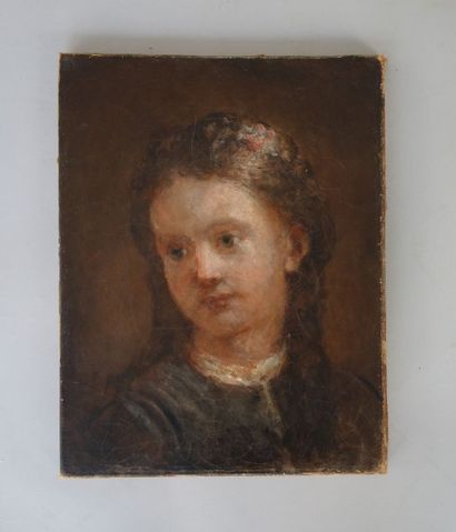 Ecole FRANCAISE de la fin du XIXème siècle
Portrait...