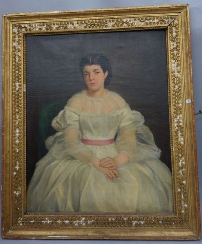 Attribuée à Modeste CARLIER (1820-1878)
Portrait...
