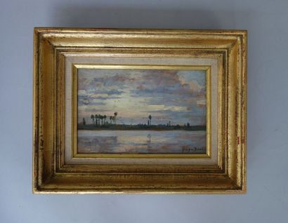 Georges BINET (1865-1949)
Vue de rivière....