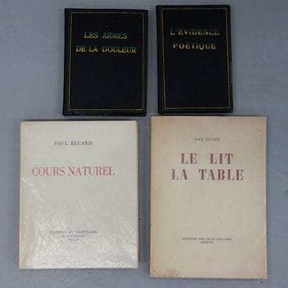 ÉLUARD (Paul)
Le lit. La table. Genève, Les...