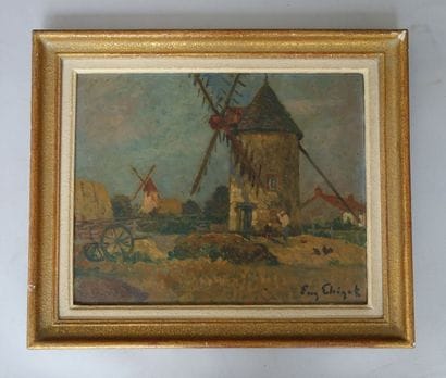 Eugène Henri A. CHIGOT (1860-1923)
Les Moulins....
