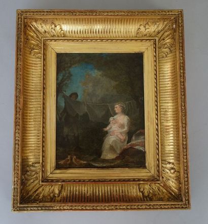 ECOLE FRANCAISE DU XIXème siècle
Jeune femme...