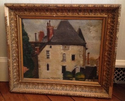 Ecole française début du XXème siècle
Maison....