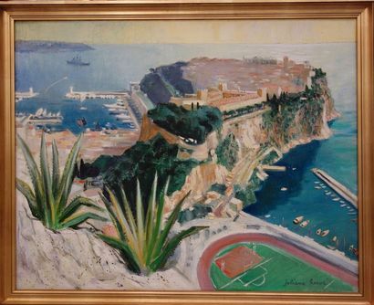 Juliane HERVE (1921-2006)
Vue du rocher de...