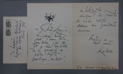 Georges MATHIEU (1921-2012)
Lettre de deux...