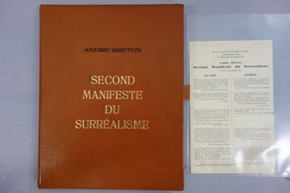 BRETON (André)
Second Manifeste du Surréalisme....