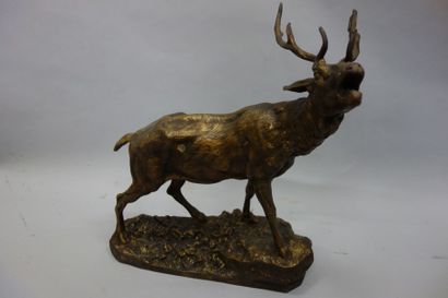 D'après Charles VALTON (1851-1918)
Cerf bramant....