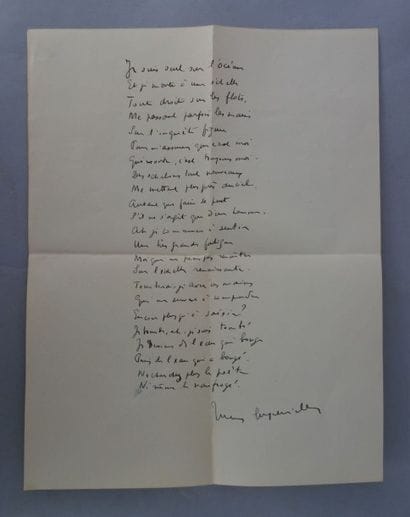 Jules supervielle (1884-1960)
Poème, sans...